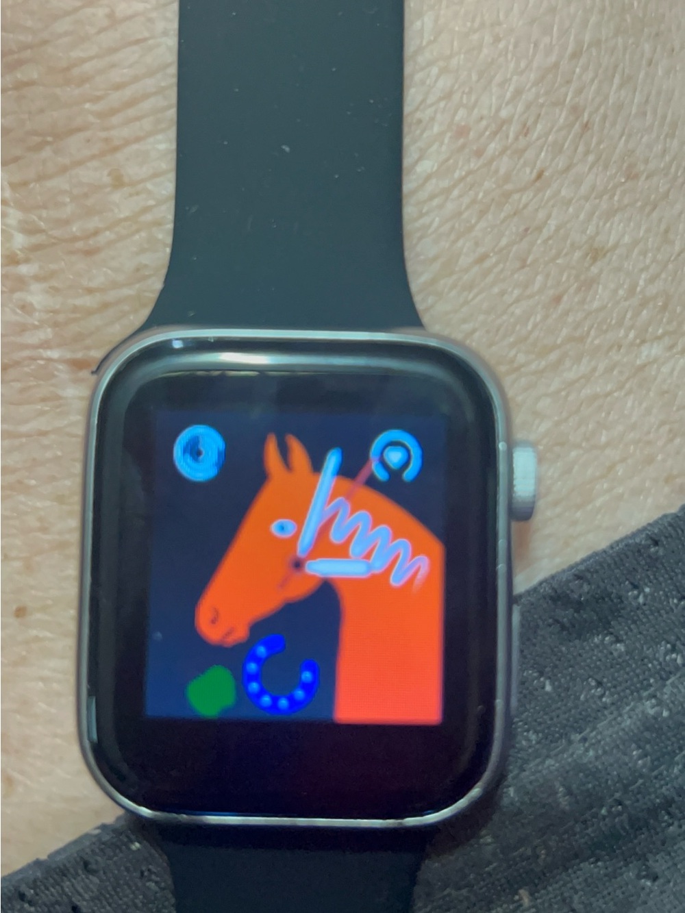 Smart Fitness Watch with Black Band - Unbranded
